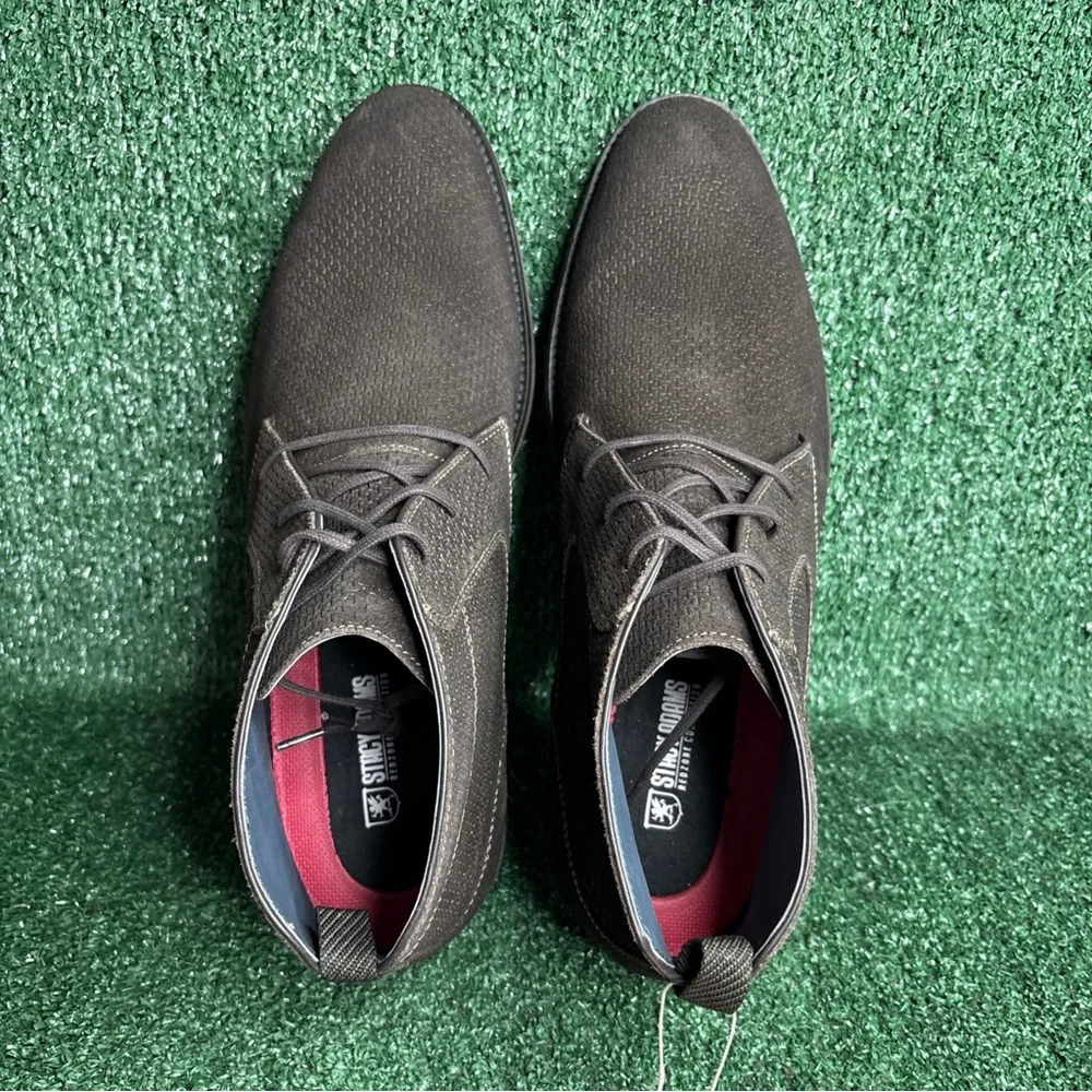 NEW Stacy Adams Men's Dark Brown Plain Toe Chukka Boot Size 13 M